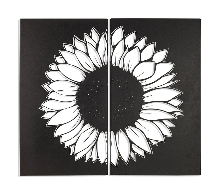 Sunflower- Metal Wall Art  Set/2 Rusper & Pines