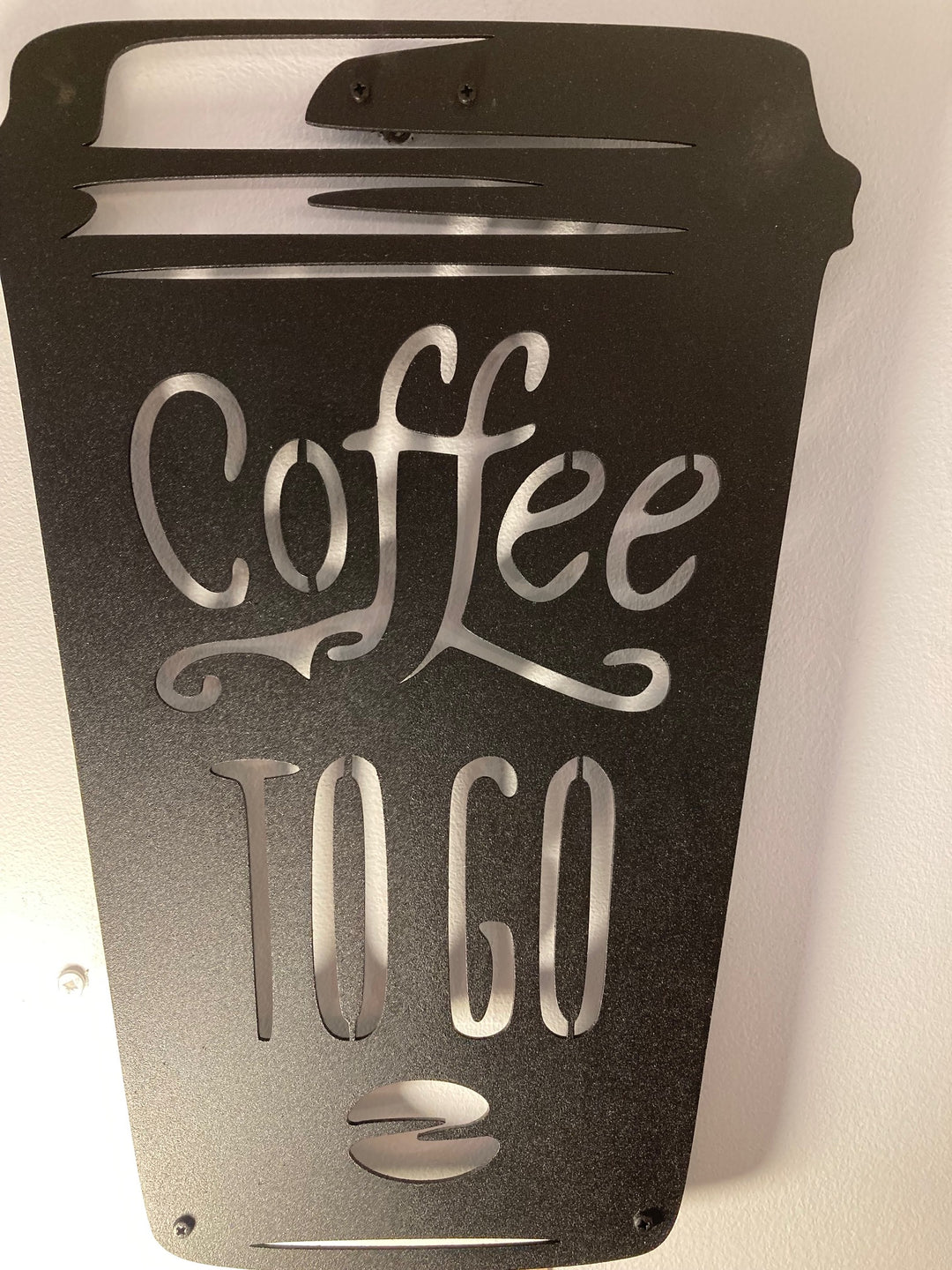 Coffee To Go Cup - Metal Wall Art Rusper & Pines