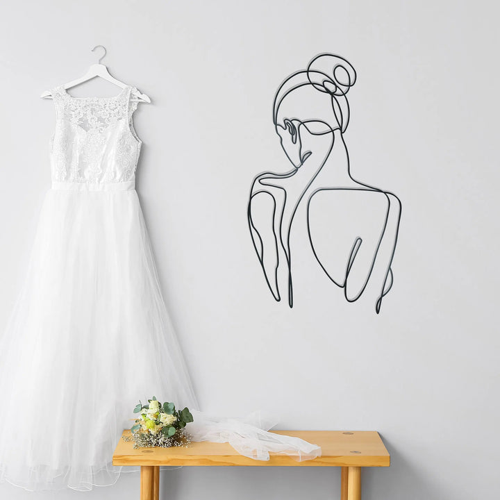 Lady Silhouette - Metal Wall Art - Rusper & Pines