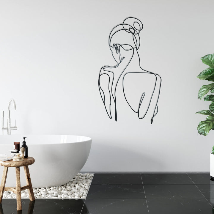 Lady Silhouette - Metal Wall Art - Rusper & Pines