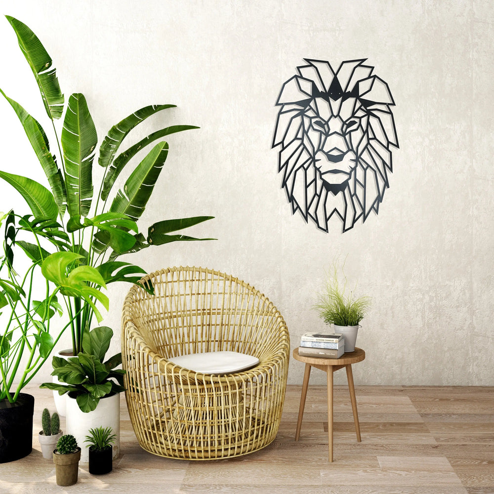 lion Metal wall art - rusper and pines