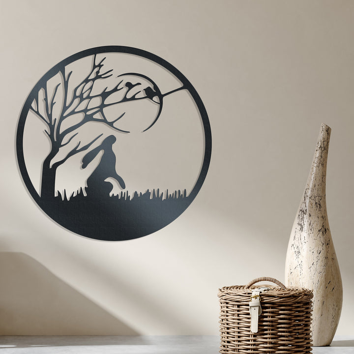 The Gazing Hare-Metal Wall Art Rusper & Pines