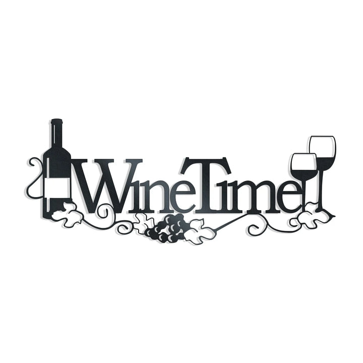 Wine Time - Metal Wall Art