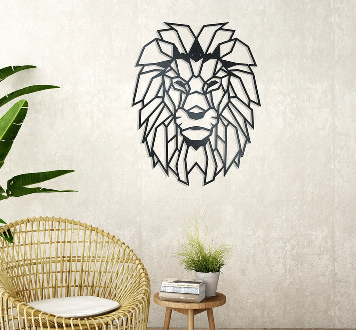 lion Metal wall art - rusper and pines